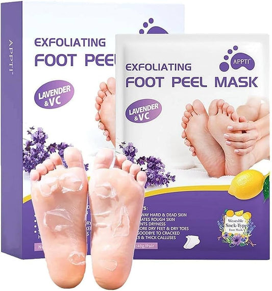 SeoulSkin Glycolic Acid Foot Peeling Mask (1 Pair), Korean Peeling & Exfoliating | Deep Exfoliation with Glycolic Acid, Removes Dead Skin, Cruelty-Free, Foot Peel Off Mask